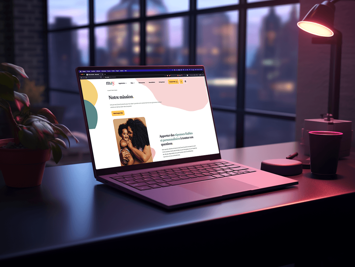 MaySanté project mockup
